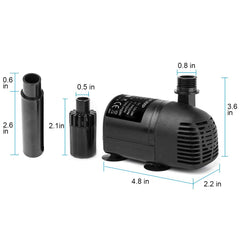 Solar Water Pump Kit-410GPH Submersible Pump and 20W Solar Panel