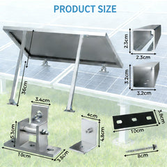 Adjustable Solar Panel Tilt Mount Brackets for 50W–400W Panels